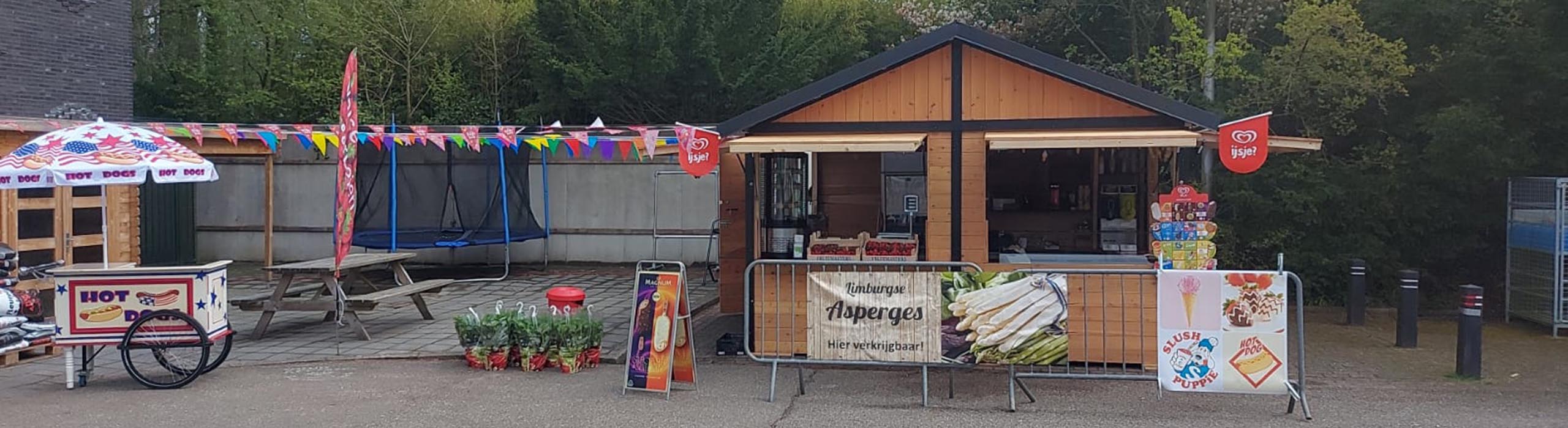 Houten kramen huren voor een kerstmarkt, winterfair, braderie of bedrijfsfeest in Overijssel